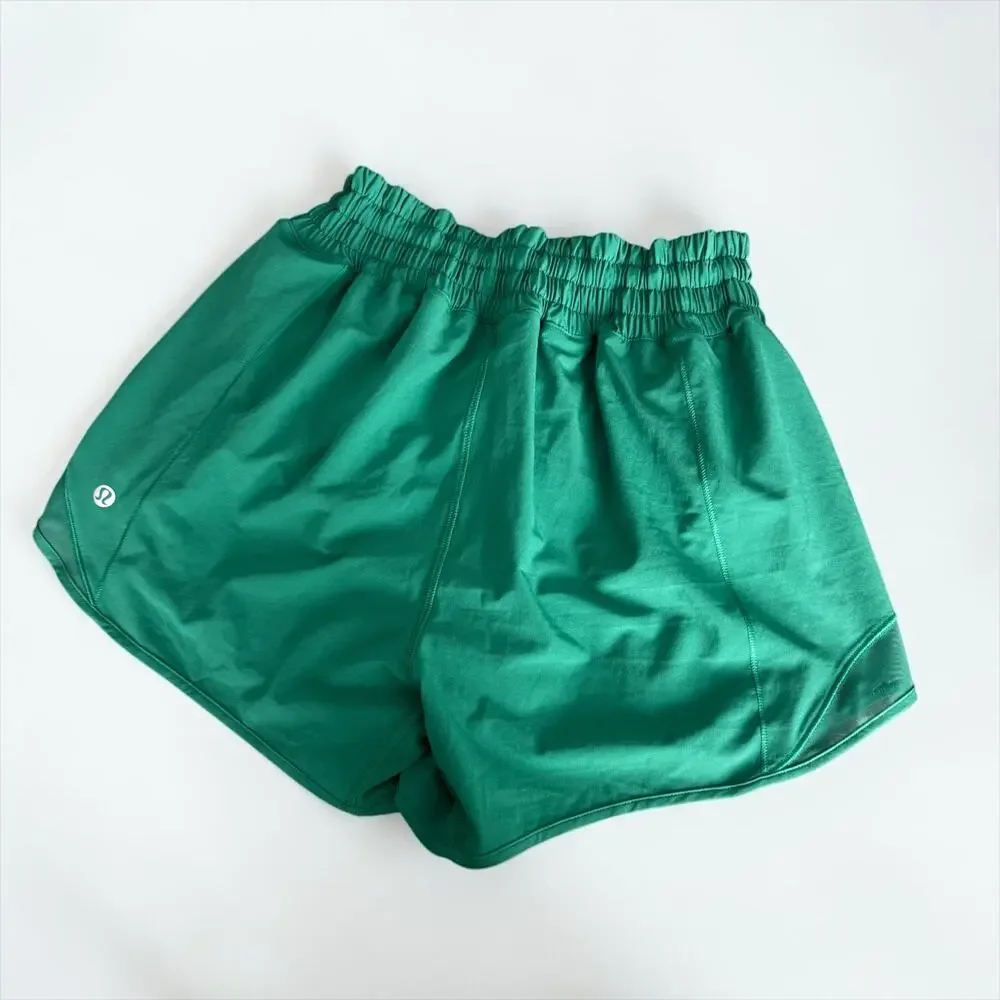 Lululemon Hotty Hot High-Rise Lined Running Shorts Green Size 6